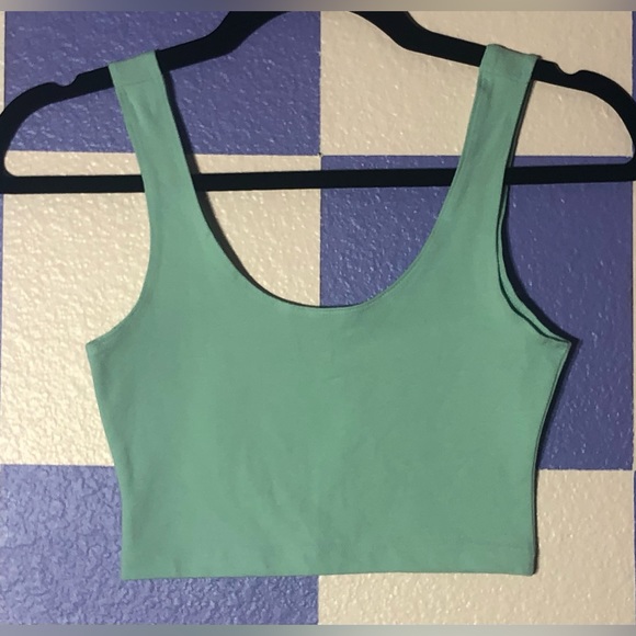 NWOT American Apparel Mint Green Crop Top Tank - Size XS BUNDLE FOR DISC - Picture 2 of 5